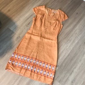 Moncollet linen blend dress. Never worn.